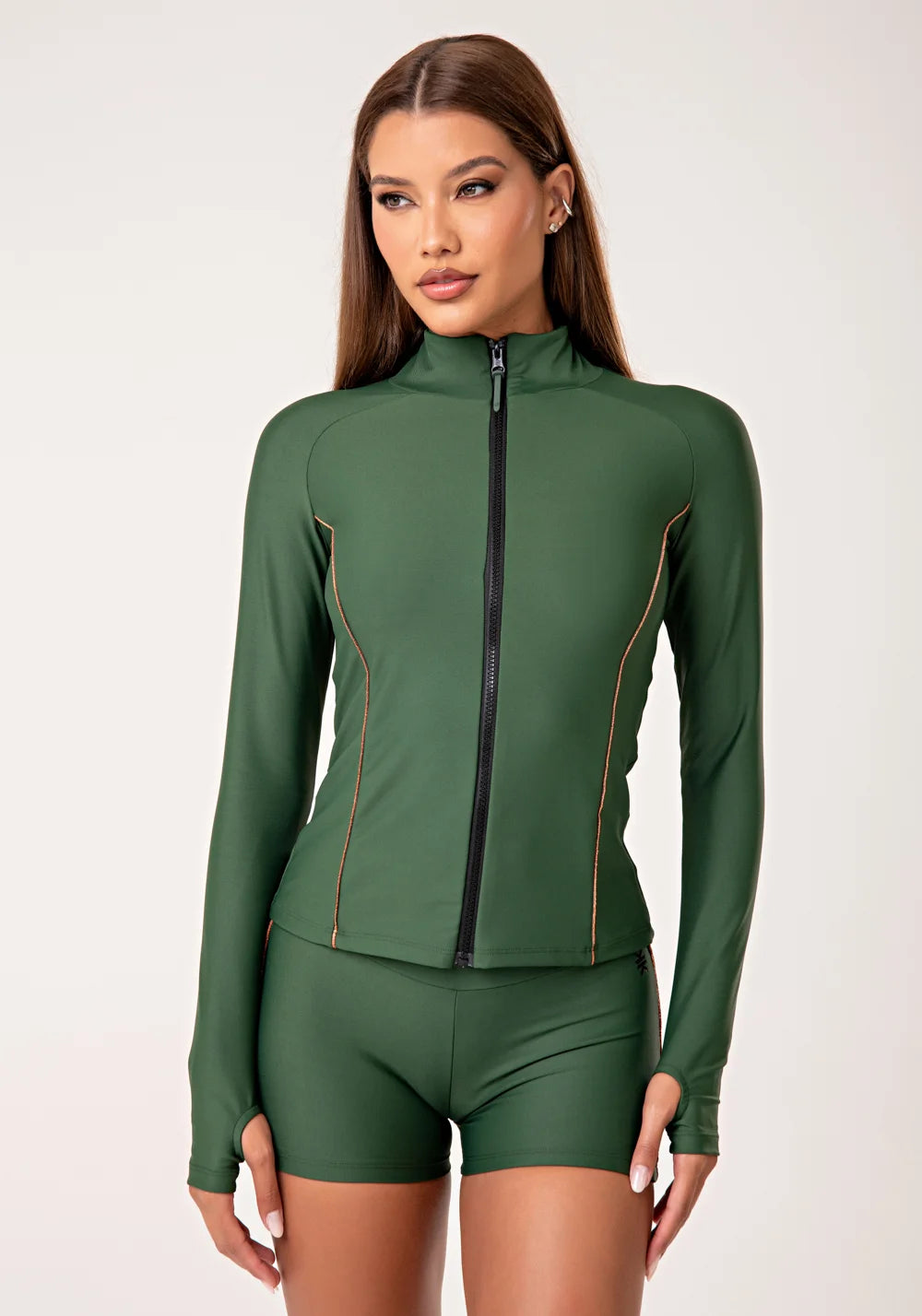 Casaco feminino com detalhe em lurex lush