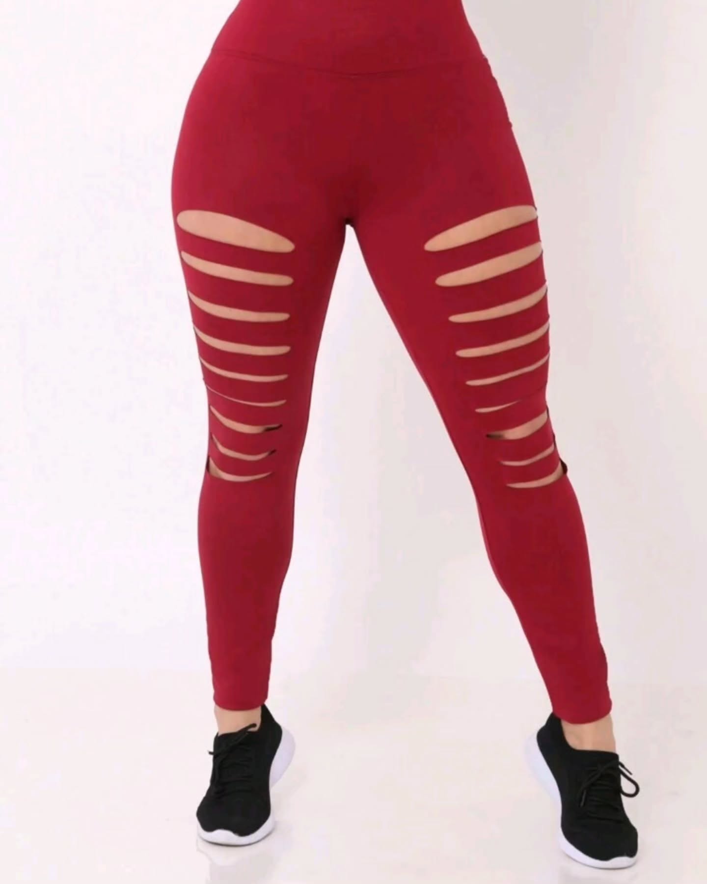 Legging Giletada Rasgada Fashion Feminino Fitness Treino Ginástica - ZERO Transparência